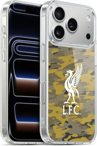 Vista 212 de Head Case Designs Funda de gel con licencia oficial del Liverpool Football Club Away Colourways Crest Camou [protección de grado militar] compatible