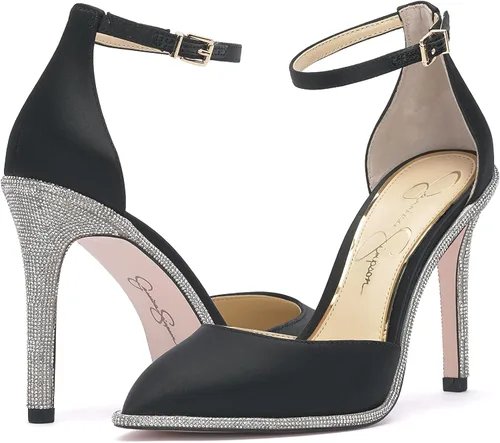Vista 8 de Jessica Simpson Women's Pemota Ankle Strap Stiletto High Heel Pump