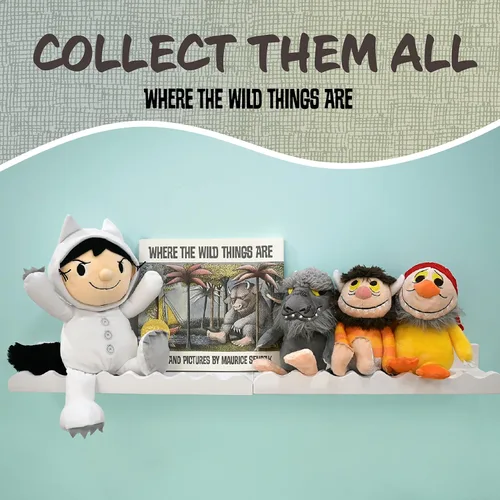 Vista 6 de Kids Preferred Where The Wild Things are Max & Moishe Duo Cuteeze - Felpa – Materiales súper suaves, arrugados, frijoles en la parte inferior