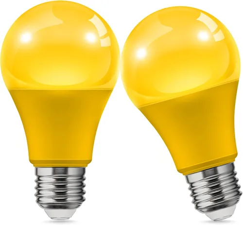 Vista 14 de L LOHAS LED Bombillas LED, Bombilla de Luz Ámbar para Ayuda del Sueño, A19 9W (Equivalente a 60 Vatios), Bloqueo de Luz Azul, Bombillas Regulables