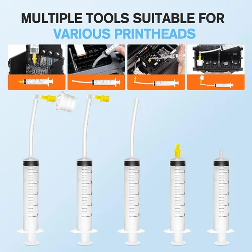 Vista 4 de Kit de limpieza de impresora E-Z Ink para impresora Epson Ecotank, kit de limpieza de cabezal de impresora para impresoras de inyección