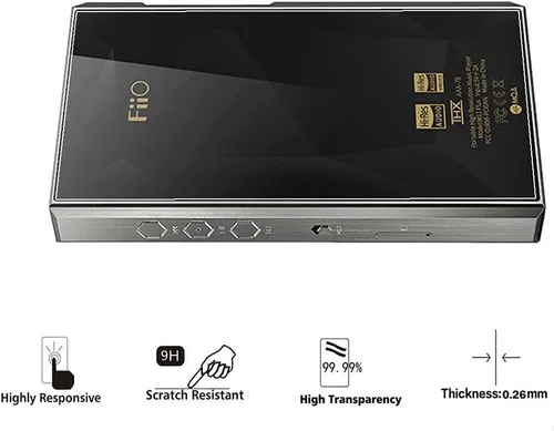 Vista 7 de Zshion - Protector de pantalla para FiiO M11 Plus, protector de pantalla de vidrio templado de dureza 9H para FiiO M11 Plus con antihuellas