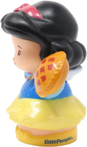 Vista 4 de Pieza de repuesto para el paquete de figuras de princesa Fisher-Price GKG98 ~ Figura de repuesto blanca como la nieve ~ Sosteniendo un pastel ~