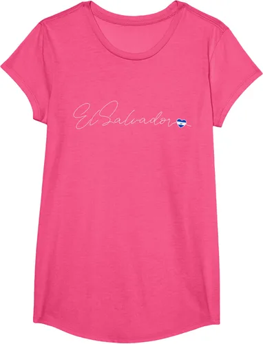 Vista 15 de Camiseta Simple Love El Salvadoreño con diseño de corazón en El Salvador