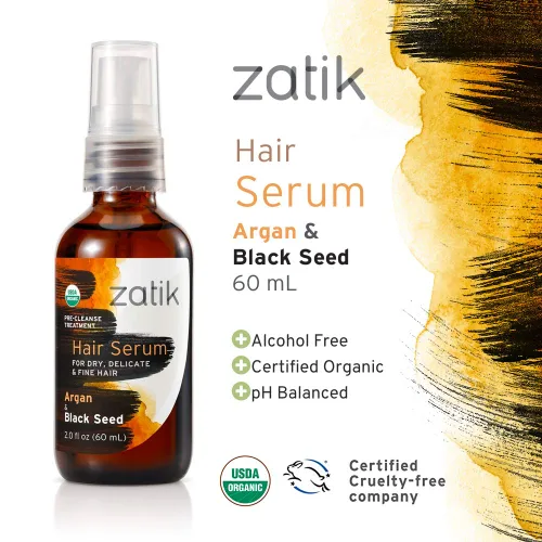 Vista 7 de Zatik Naturals - Set combinado de otoño para el cabello (champú nutritivo + acondicionador + suero para el cabello)