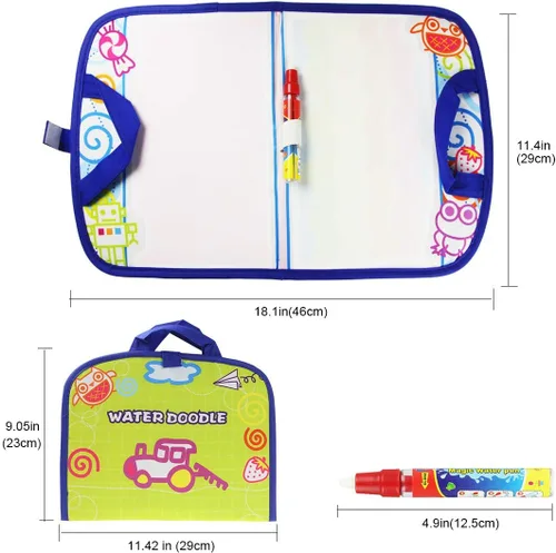 Vista 4 de Coolplay Actividades para niños Esterilla de dibujo de agua Pintura con pluma de agua Avión Viaje Juguete para niños pequeños