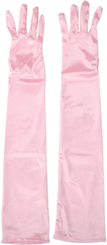 Vista 4 de Xuhan 15" 21" Long Flapper Evening Opera Satin Gloves for Women Elbow Length 1920s