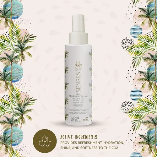 Vista 2 de Hydra Senses Bliss - Suero hidratante para mascotas, spray hidratante para gatos y perros, espray desenredante para mascotas para un pelaje suave