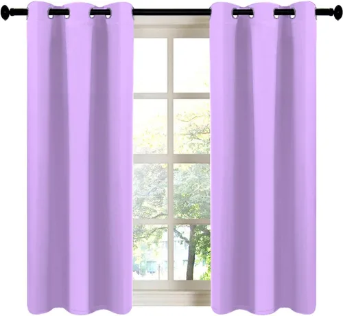 Vista 87 de LA PALMA Cortinas opacas con aislamiento térmico y ojales, para sala de estar, dormitorio, paquete de 2 paneles