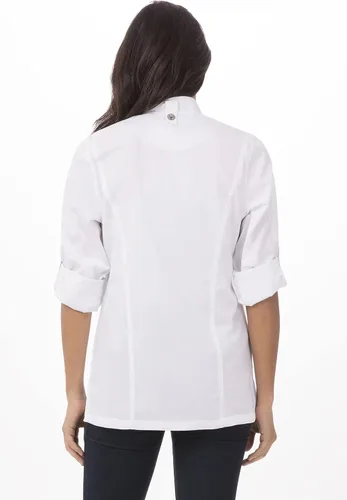 Vista 3 de Chef Works Abrigo de chef Hartford para mujer