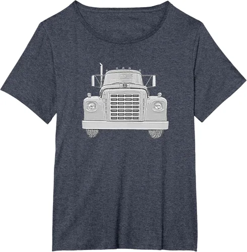 Vista 48 de Camiseta clásica de camión pesado International Harvester IH Loadstar, Negro, S