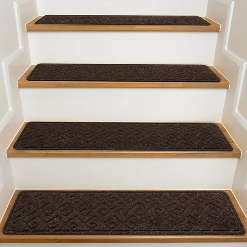 Vista 27 de Stair Treads for Wooden Steps Indoor, KOOTETA 1 Pack 20" X 32" Non Slip Beige M