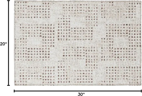 Vista 2 de Addison Rugs Eleanor AER31 - Alfombra beige de 1 pies 8 pulgadas x 2 pies 6 pulgadas, fácil de limpiar, lavable a máquina, no se desprende