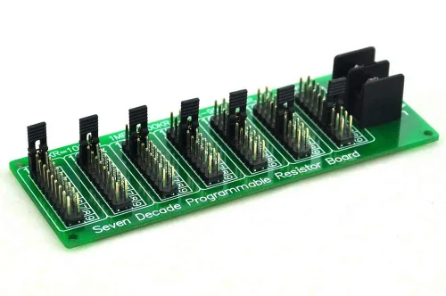 Vista 2 de Electronics-Salon 1R - 9999999R Tablero de resistencia programable de siete décadas, paso 1R, 1%, 1/2 vatios.
