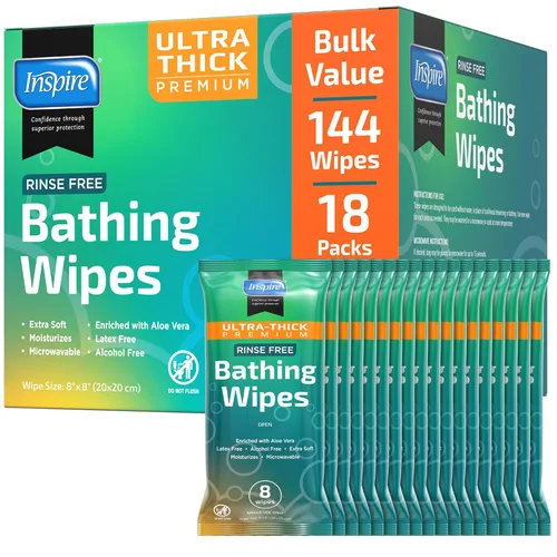 Vista 10 de Toallitas húmedas para adultos Paños de lavado para adultos extra grandes, toallitas de baño para incontinencia, 8 x 12 pulgadas