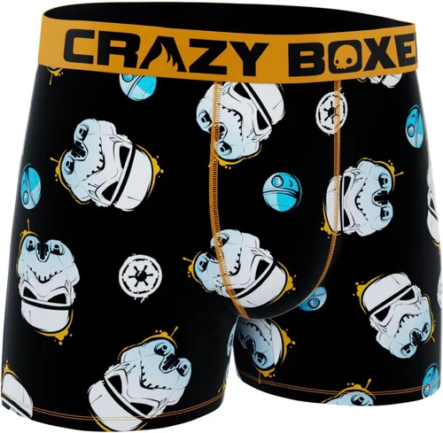 Vista 3 de CRAZYBOXER Ropa interior para hombre Star Wars Freedom of Movement Original Boxer Brief Ligero (Paquete de 2), Aop2