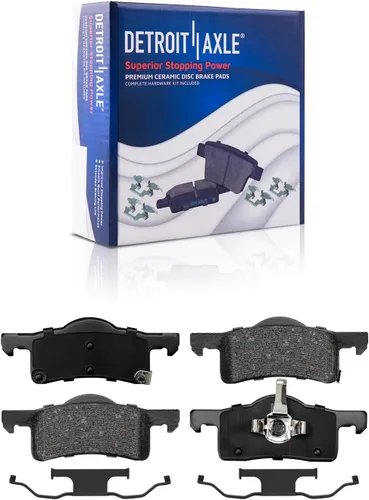 Vista 73 de Detroit Axle - Pastillas de freno de cerámica delanteras Reemplazo de pinza de freno derecha para Dodge Ram 1500 Dakota, Ram 1500 Classic - Juego