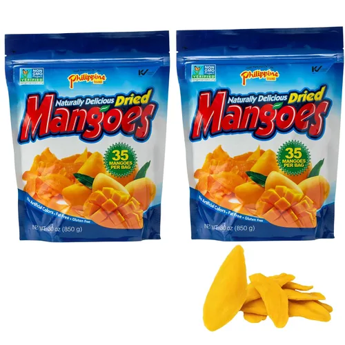 Vista 5 de Philippine Brand Mangos secos, 3.53oz (paquete de 2)