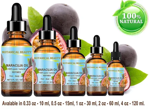 Vista 9 de Botanical Beauty Aceite de maracuja 100% puro y natural prensado en frío sin diluir para cara, piel, cabello, cuerpo, labios, uñas, 1 onza líquida