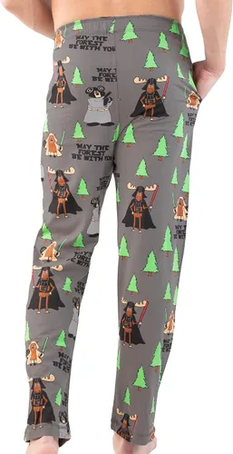 Vista 2 de Lazy One - Pantalones de pijama de animales para hombre, pantalones separados para hombre, pantalones de descanso