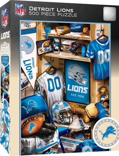 Vista 25 de MasterPieces Rompecabezas de 500 piezas para adultos para el Día del Juego, NFL San Francisco 49ers Locker Room, 15 x 21 pulgadas