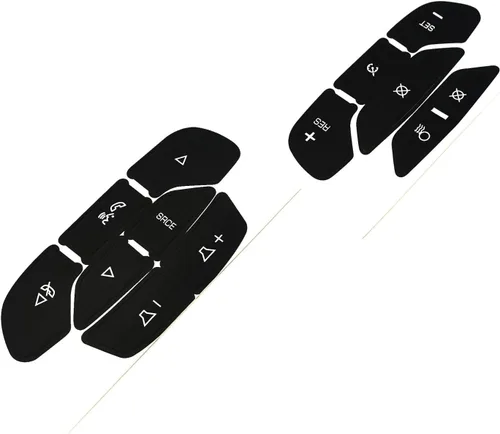 Vista 4 de AtticZone Steeing Wheel - Kit de reparación de botón de salpicadero, calcomanías compatibles con Cadillac Escalade ESV EXT 2007 2008-2014