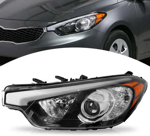 Vista 11 de SOCKIR - Repuesto de faros delanteros para Kia Forte 2014-2016, LH y RH con bombillas Lado del conductor y del pasajero
