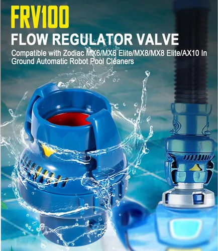 Vista 2 de Válvula reguladora de flujo FRV100 compatible con limpiadores automáticos de piscinas Zodiac MX6/MX6 Elite/MX6 Elite/MX6 Elite/AX10