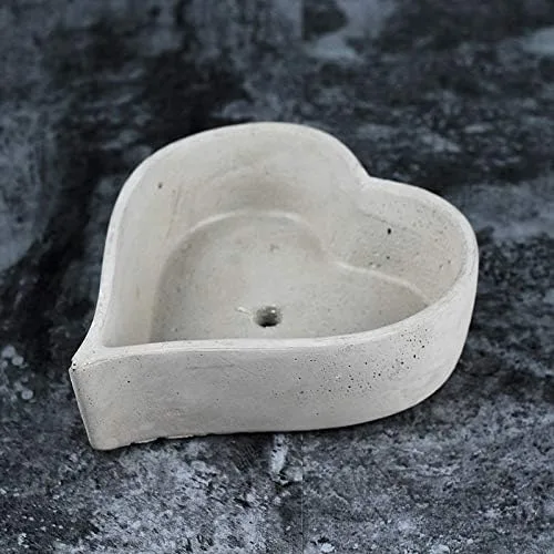 Vista 6 de NICOLE - Molde de silicona para maceta, en forma de corazón, para hormigón, herramienta de bonsái hecha a mano