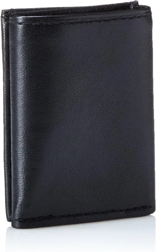 Vista 2 de Cartera de cuero para niños, Negro