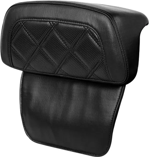 Vista 20 de TCT-MOTORPARTS Driver Rider - Almohadilla de respaldo para Harley Touring 2009-2023 Road King Street Road Electra Glide Ultra Black Stitching