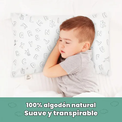 Vista 3 de KeaBabies - Funda de almohada de algodón orgánico de 13 x 18 pulgadas (ABC Land)