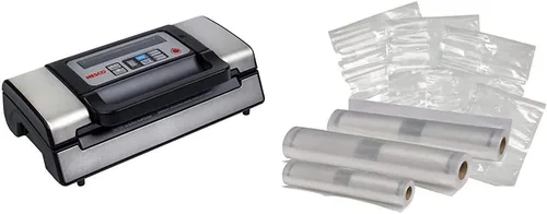 Vista 9 de Nesco Deluxe Food VS-12 - Sellador al vacío, 130 vatios y bolsa selladora al vacío NESCO VS-07V, paquete variado y bolsas selladoras al vacío NESCO