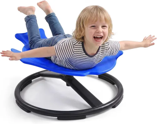 Vista 14 de Silla giratoria sensorial para autismo para niños autistas, color Naranja