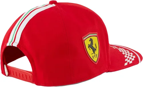 Vista 2 de PUMA Scuderia Ferrari Charles Leclerc - Gorra ajustable para jóvenes color rojo Rojo talla única