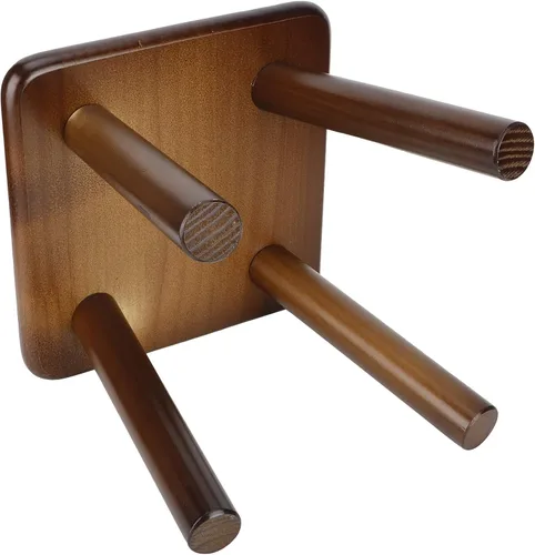 Vista 10 de POCREATION Taburete multiusos para niños, taburetes de madera para el hogar, bonito banco pequeño, asiento de pino para niños, taburete de muebles