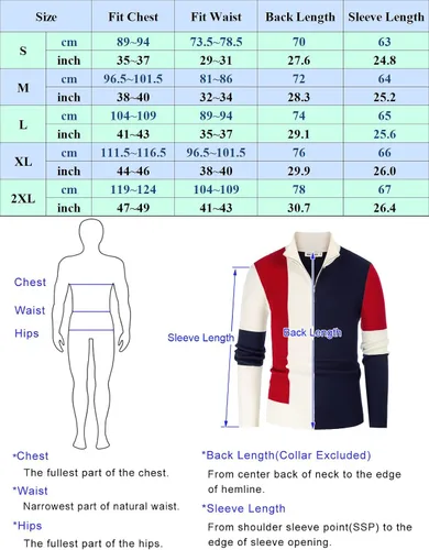 Vista 6 de GRACE KARIN Mens Chic Stand Collar Zip Sweaters Lightweight Thermal Turtlenecks Pullover Green
