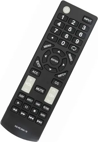Vista 2 de NS-RC4NA-18 - Control remoto de repuesto para Insignia TV NS-50D510MX17 NS-40D420MX18 NS-32D311NA17 NS-32D311MX17 NS-39D310NA17 NS-55D420MX18
