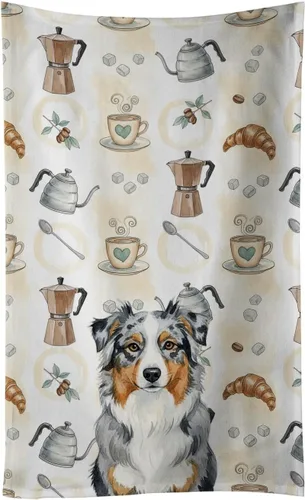 Vista 250 de Caroline's Treasures Afghan Hound - Toalla de cocina para barra de café, terciopelo frontal y lazo de algodón, lavable a máquina Sabueso afgano