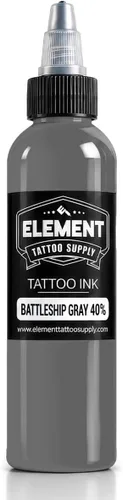 Vista 64 de Element Tattoo Supply - Tinta negra para tatuaje, 8 onzas, tinta negra Negro