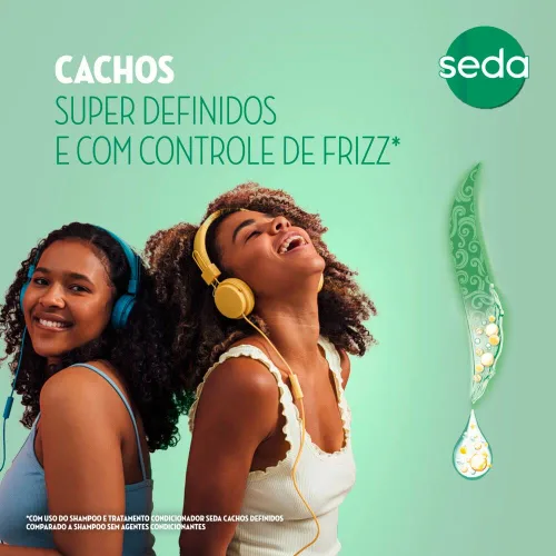 Vista 5 de Linha Cachos Definidos Seda - Champú 11.0 fl oz - (Seda Defined Curls Collection - Champú 11 Fl Oz)