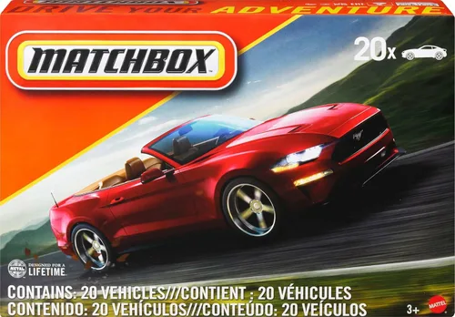 Vista 7 de Matchbox Juego de 8 autos o camiones de juguete fundidos a presión a escala 1:64, paquete múltiple temático de 8 vehículos, incluyendo 1 exclusivo