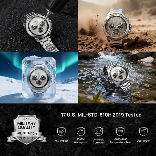 Vista 4 de mibro GS Explorer S Titanium - Reloj inteligente GPS para exteriores con Plata de titanio
