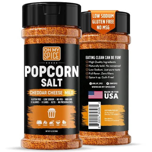 Vista 31 de Popcorn Seasoning Chocolate Powder Mix - Gluten Free & Low Sodium Cocoa Powder Blend Popcorn Flavoring Seasoning. Healthy Movie Night Theater Pop