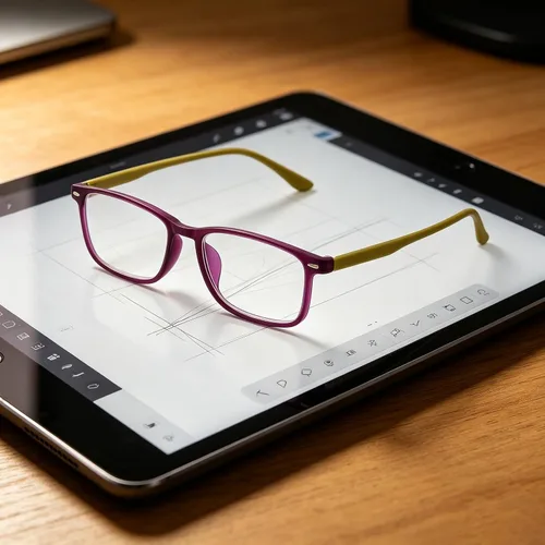 Vista 7 de Gafas de miopía ligeras de moda para hombre y mujer, gafas de distancia miopía Negro