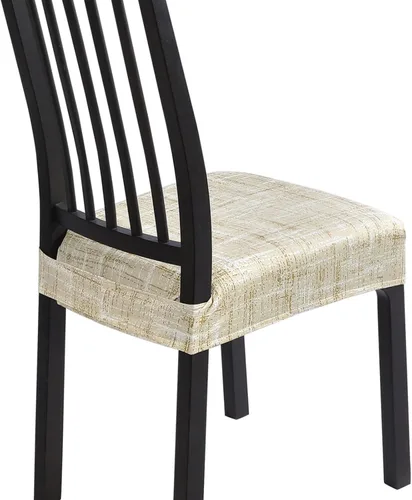 Vista 41 de SearchI Juego de 2 fundas de asiento elásticas para sillas de comedor, suaves, extraíbles y lavables, para sillas de comedor, protector de asiento