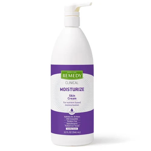 Vista 10 de Medline Remedy Crema clínica para la piel, aroma a vainilla (4 onzas líquidas), crema hidratante facial y corporal para todas las edades, sin
