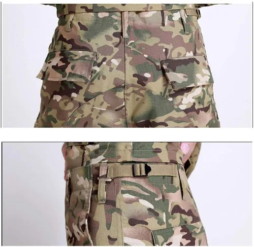 Vista 5 de Conjunto de pantalones de camisa de caza táctico BDU ropa de combate camuflaje uniforme de EE. UU