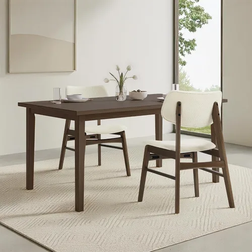 Vista 9 de KISLOT - Juego de 2 sillas de comedor de madera, sillas de cocina tapizadas, originales