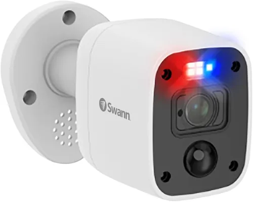 Vista 3 de Swann Luz intermitente cuadrada 4K reemplazo/añadir en la cámara de seguridad SWPRO-4KRQ estilo policía luces intermitentes